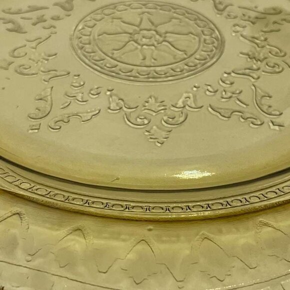 Vintage 1930s Federal Glass Patrician “Spoke” Amber Depression Glass Dinner - Picture 4 of 6